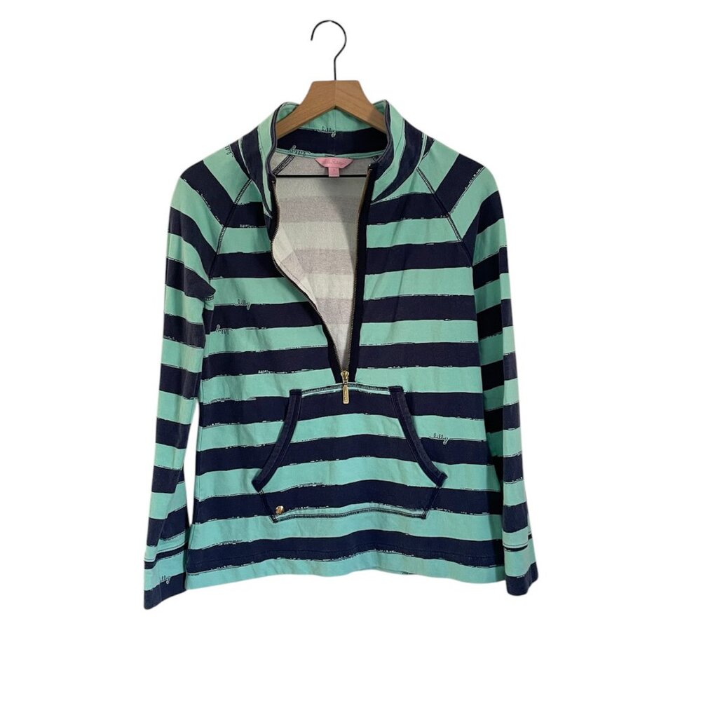 Lilly Pulitzer Striped Blue Skipper Popover